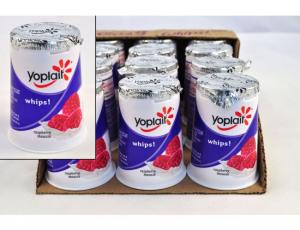 Yoplait Whips Raspberry Mousse, 4 Ounce - 12 per case.