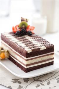 The Original Cakerie 6 Cut Super Size Triple Chocolate Tiger Cake (175 Oz, 2 Pk)