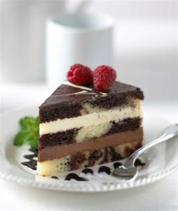 The Original Cakerie 12" x 16" Supersize Tuxedo Truffle Mousse Cake, 6-Cut, 2 x 185 oz Case