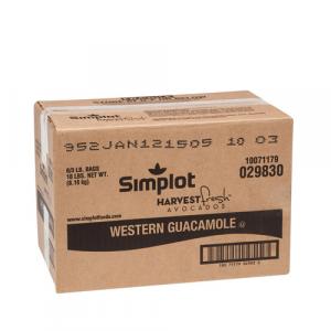 Simplot Harvest Fresh Avocados Western Guacamole, 6 x 3 lb Case