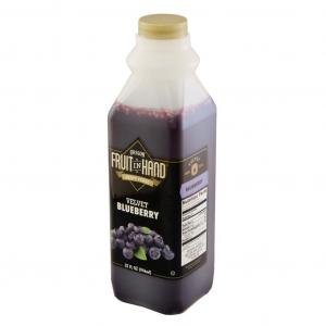 Fruit in Hand Blueberry Velvet Craft Puree, 32 Fluid Ounce - 6 per case.