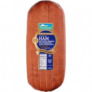 Farmland Gold Medal Smoked Ham and Water, 10/12 Piece - 2 per case.