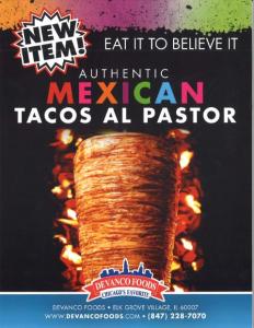 Al Pastor Pork Strips, 10 Pound - 1 each.