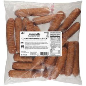 Johnsonville 4:1 Heat and Serve Ultimate Italian Sausage, 5 Pound - 2 bags per case.