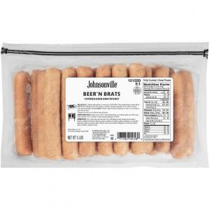 Johnsonville Fully Cooked Beer N Bratwurst, 80 Ounce - 2 per case.