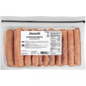 Johnsonville Stadium Style Cooked Bratwurst, 80 Ounce -- 2 per c