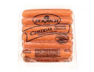 Eckrich Cheddar Smoked Sausage Link, 28 Ounce - 6 per case.