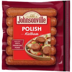 Johnsonville Smoked Polish Kielbasa Sausage - 6 per pack -- 10 p
