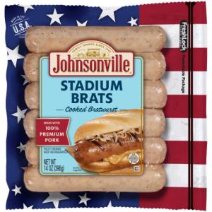 Johnsonville Stadium Style Smoked Brat - 6 per pack -- 10 packs