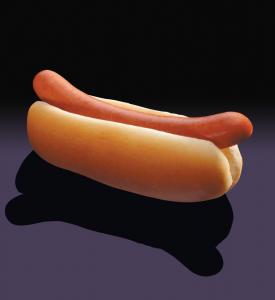 Nathans Famous 5/1 Skinless Beef Frank, 10 inch - 50 per case.