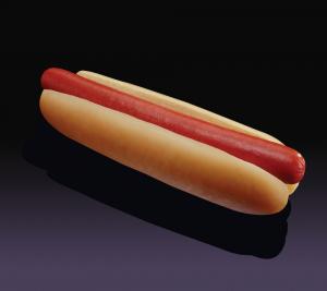 Nathans Famous Skinless Beef Frank - 40 per case.