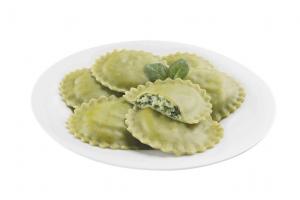Seviroli Foods Large Round Spinach and Cheese Ravioli Pasta, 2.5 Pound - 2 per case.