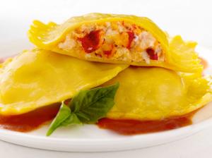 Seviroli Large Hex Lobster Ravioli, 2.5 Pound - 2 per case.