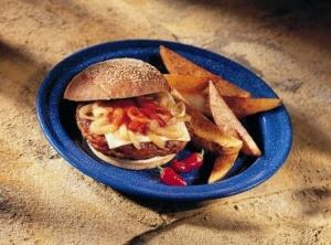 Carolina Mediterranean Turkey Burger, Garlic & Pepper Flavored (10 lbs, 1 Pack)