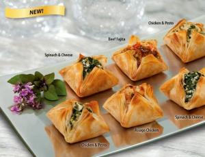 Athens Chicken and Pesto Fillo Blossom Appetizer - 25 per pack -