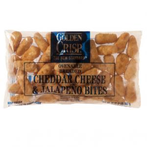 Golden Crisp Ovenable Cheddar Cheese Jalapeno Bites, 2 Pound --