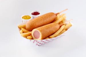 Foster Farms Whole Grain Chicken Corn Dog, 4 Ounce - 72 per case.
