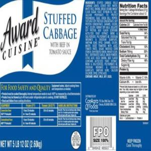 Conagra Award Cuisine Stuffed Cabbage Roll W/ Beef In Tomato Sauce (92 OZ, 2 Pk)