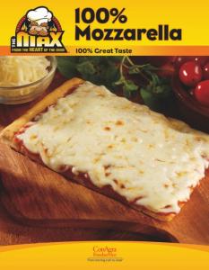Conagra The Max Mozzarella Cheese Pizza - 4 X 6 Inch (4.65 OZ, 96 Per Case)
