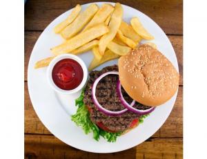 Kings Command Foods Old Fashioned Beef Patty, 4 Ounce -- 40 per