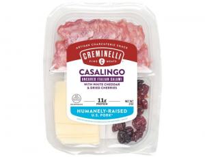 Cremenelli Fine Meats Uncured Italian Salami with Organic White and Black Pepper, 2 Ounce- 12/case