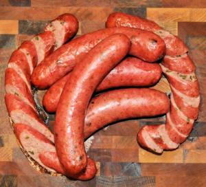 Syracuses Smoked Jalapeno Sausage, 10 Pound - 1 each.