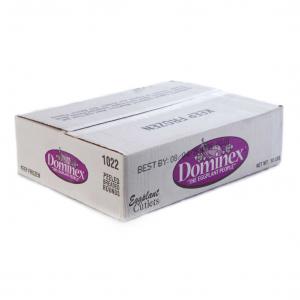 Dominex Round Breaded Peeled Eggplant Cutlet (5 lbs, 2 Per Case)