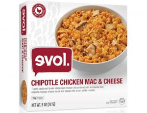 Evol Chipotle Chicken Mac & Cheese Single Serve Meal (8 OZ, Pack Of 8)