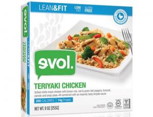 Evol Lean & Fit Teriyaki Chicken Single Serve Meal (9 Oz, 8 Per Case)