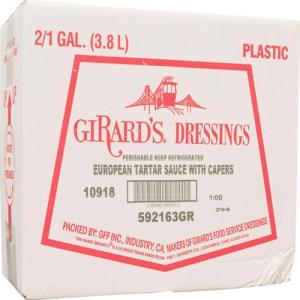 Girards Dressing Au Naturel European Tartar Sauce, 1 Gallon2 per case.