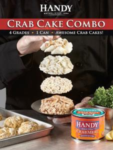 Handy Pelagicus Crab Cake Combo Pasteurized Crab Meat, 1 Pound -