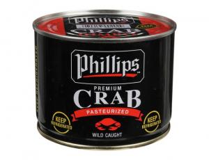 Phillips Jumbo Lump Crab Meat, 1 Pound Can - 6 per case.