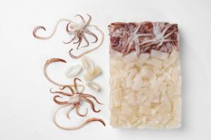 Pana Pesca Fully Cleaned Squid Loligo Ring and Tenticles - 5/8 i