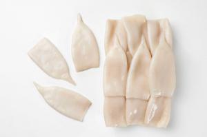 Pana Pesca Fully Cleaned Todarodes Raw Squid Tubes - 3/5 inch Tu