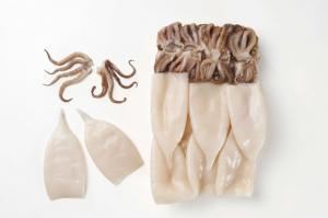 Pana Pesca Fully Cleaned Todarodes Raw Squid Tubes and Tentacles