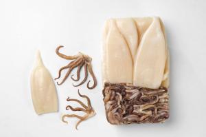 Pana Pesca Fully Cleaned Todarodes Raw Squid Tubes and Tentacles