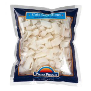 Pana Pesca Fully Cleaned Todarodes Squid Ring, 1 Pound - 10 per case.