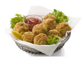 Crab House Brand Seafood Cakes, 0.50 Ounce - 320 per case.