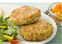 Handy Seafood Crab House Seafood Cake, 3 Ounce - 48 per case.
