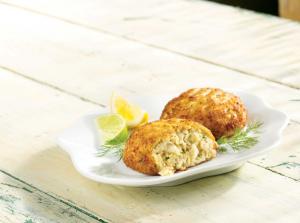 Maryland-Style Crab Meat Cake, 3 Ounce of 48 Pieces, 9 Pound --