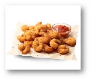 Captain Morgan 100 Plus Up Breaded Popcorn Shrimp, 10 Pound - 1 each.
