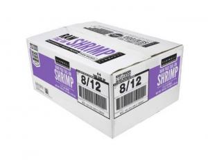Seamazz 8-12 Raw Tail On Tiger Shrimp, 2 Pound - 5 per case.
