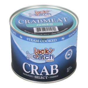 Jacks Catch Select Jumbo Crab, 1Lb./Can (Pack Of 12)