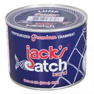 Jacks Catch Premium Lump Pasteurized Crab, 1Lb./Can (Pack Of 12)