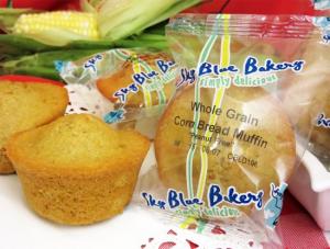 Sky Blue Foods Whole Grain Corn Bread Muffin 2.5Oz (Pack Of 48)