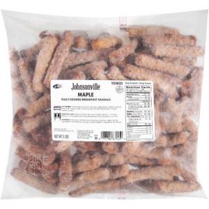 Johnsonville Sausage Cooked Maple Breakfast Pork Sausage Links 5Lbs (2 Per Case)
