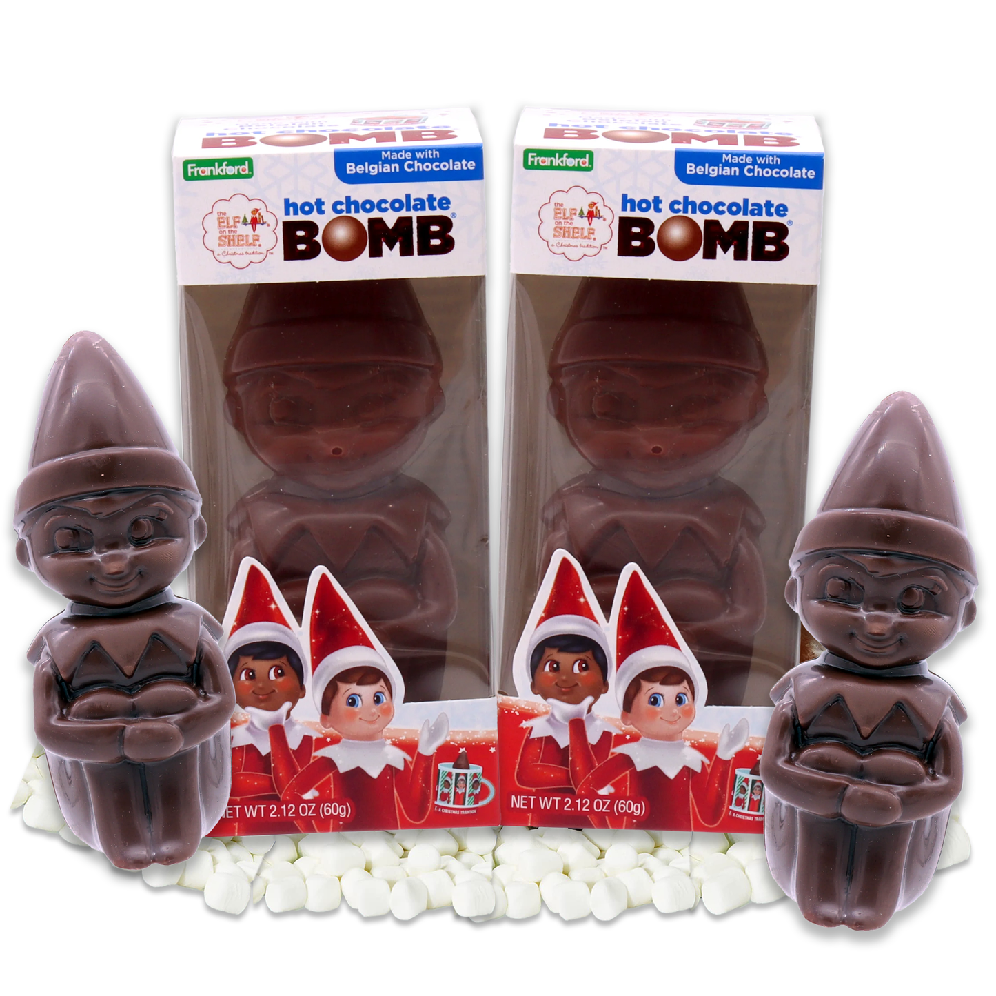 Elf on a Shelf Hot Cocoa Bombs 2 Pack, Christmas Hot Chocolate Bombs, Chocolate Bombs for Hot Cocoa, Hot Coco Bombs