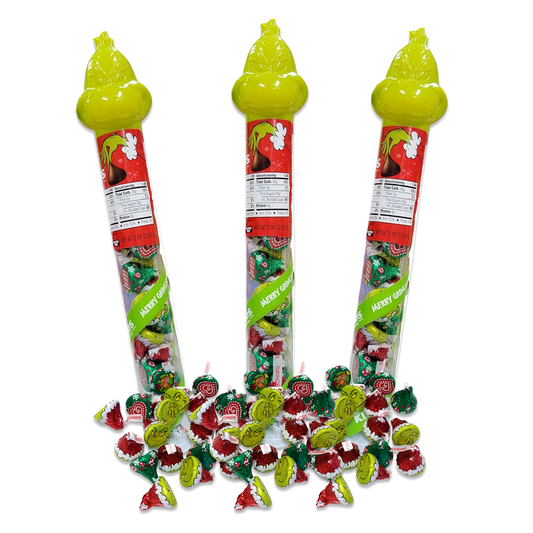 Hershey Kisses Grinch Candy Cane Tube Pack of 3