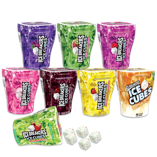 Ice breakers ice cubes 8 pack fruit and sweet variety