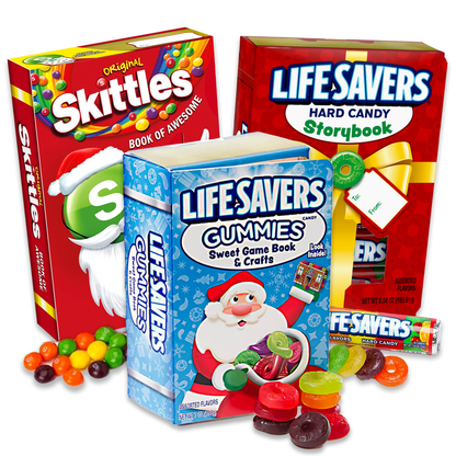 Life Savers Gummies & Storybook Variety Pack of 3 - Holiday Candy Bundle